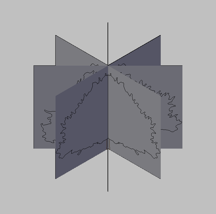 Bloque Autocad Vista de Árbol Pino 32 en 3D